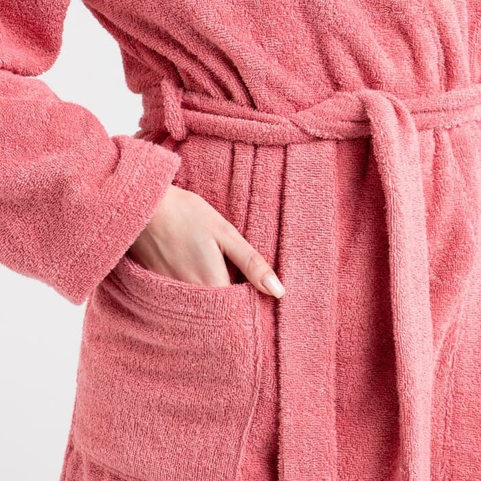 Халат женский махровый «Экономь и Я», размер 40-42, хлопок, 320 г/м², пыльно-розовый