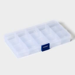 Органайзер для хранения, со съёмными ячейками, пластик, 15 ячеек, 17.5×10×2.2 см, МИКС