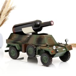 Фигурка металл, держатель для бутылки «Броневик»