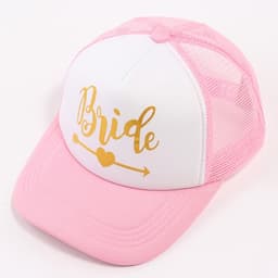 Кепка для девичника Bride, розовая