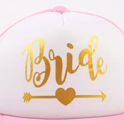 Кепка для девичника Bride, розовая