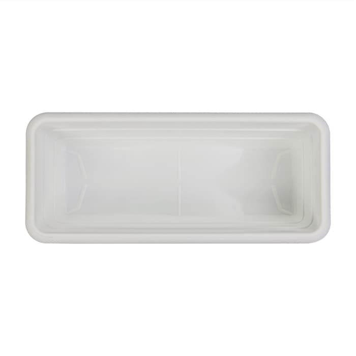 Ящик балконный для цветов, 6 л, 40×17×13.5 см, пластиковый, белый