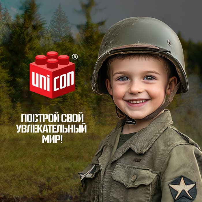 Сборная модель танка UNICON «Военная техника», 15 деталей, 6+