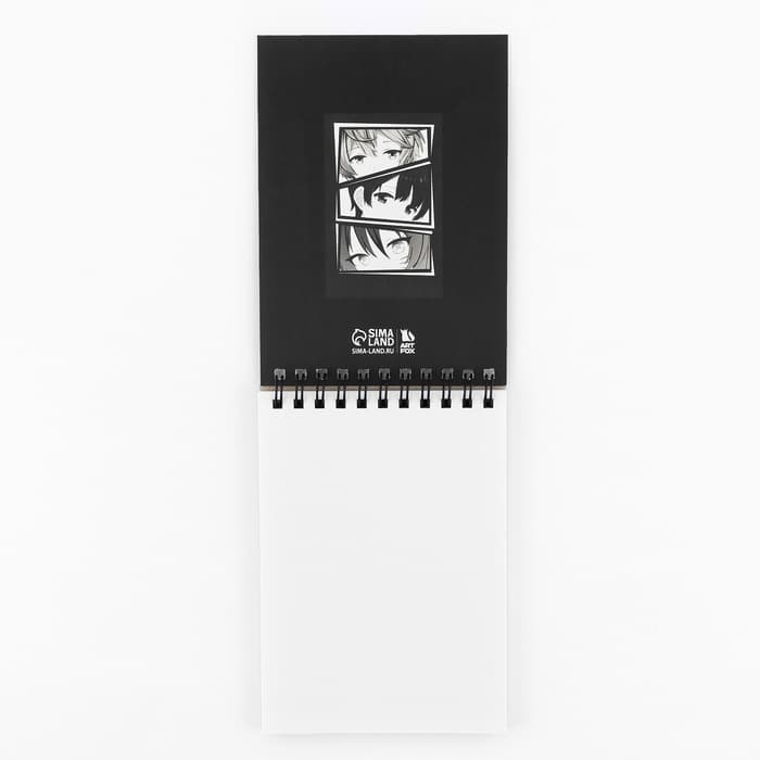 Скетчбук А6, 40 л. 100 г/м² «Аниме комикс»