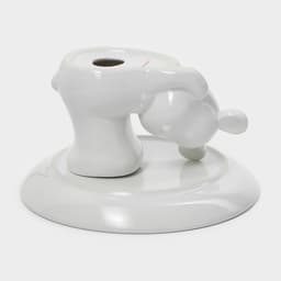 Подставка для торта Доляна «Мишка Отто», 20.5×11.5 см, белая