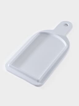 Доска разделочная «Белый Восток», 34.5×16.7×1.7 см, меламин, сервировочная, белая