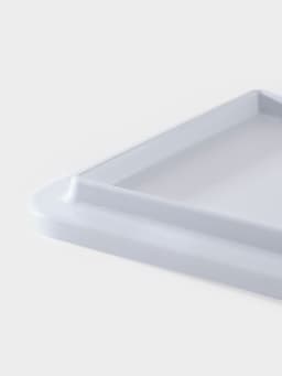 Доска разделочная «Белый Восток», 34.5×16.7×1.7 см, меламин, сервировочная, белая