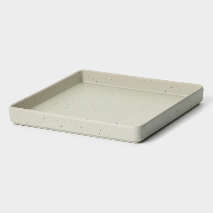 Блюдо сервировочное «Мрамор», 18.5×2.3 см, серое