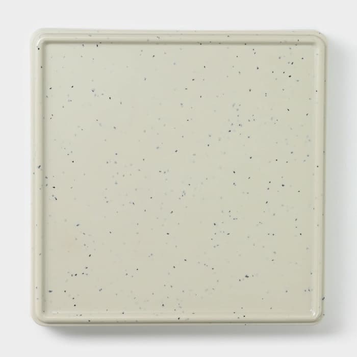 Блюдо сервировочное «Мрамор», 18.5×2.3 см, серое