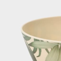 Тарелка глубокая «Лист папоротника», 700 мл, пластик, d=15×6,8 см, бежевая