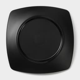 Блюдо сервировочное «Красный Восток», 18.7×2.5 см, пластик, чёрное