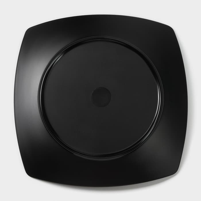 Блюдо сервировочное «Красный Восток», 27.5×3.5 см, пластик, чёрное