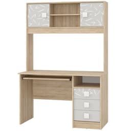 Надстройка стола «Микки», 1200×270×1030 мм, цвет дуб ривьера/серый