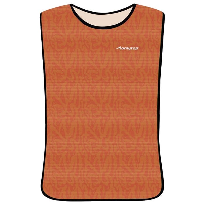 Манишка футбольная детская Print ONLYTOP, размер 36-40, на резинке, оранжевая