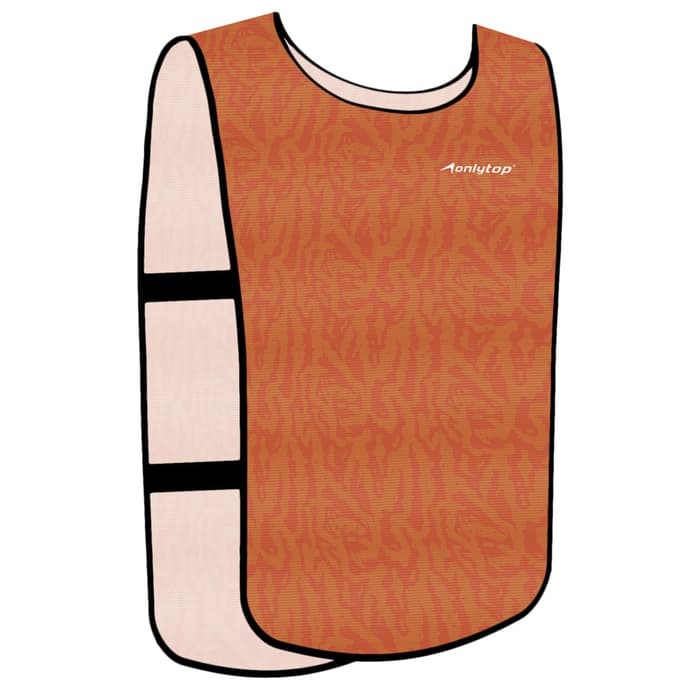 Манишка футбольная детская Print ONLYTOP, размер 36-40, на резинке, оранжевая
