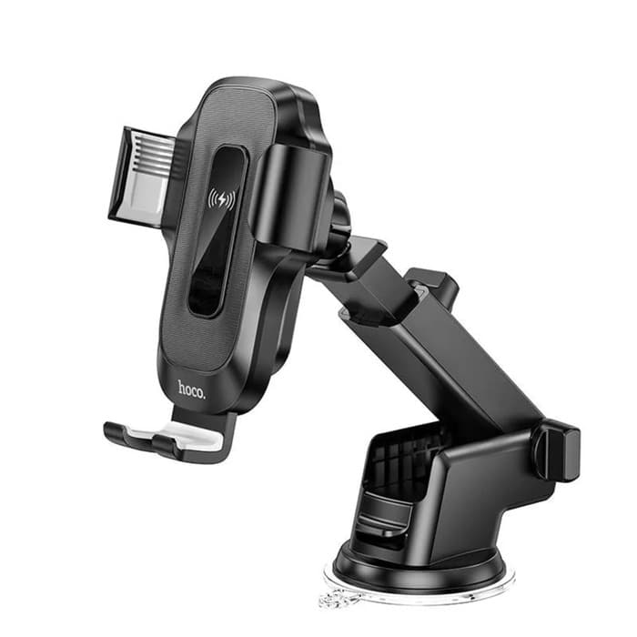 Автомобильный держатель Hoco HW3, беспроводная зарядка, для 4.5-7.0 дюймов, 15 Вт, чёрный
