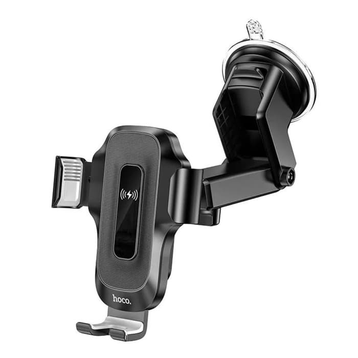 Автомобильный держатель Hoco HW3, беспроводная зарядка, для 4.5-7.0 дюймов, 15 Вт, чёрный