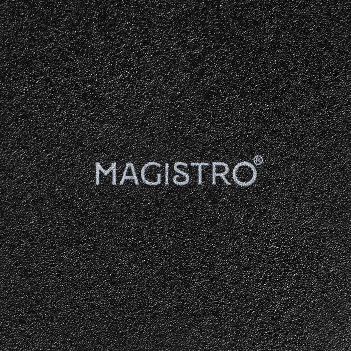 Набор тарелок для пасты Magistro Carbon, d=21 см, 2 шт., фарфор, чёрный