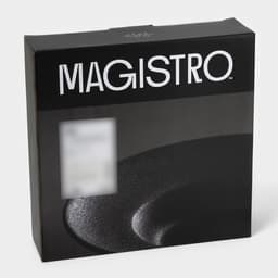 Набор тарелок для пасты Magistro Carbon, d=21 см, 2 шт., фарфор, чёрный