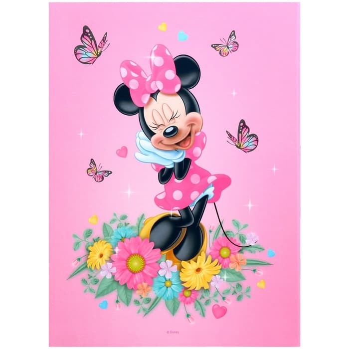 Свидетельство о рождении, обложка А4 для девочки, 1 файл 21×30 см, Минни Маус