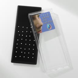 Пирсинг в нос (нострил) «Страза», загнутый, L=10 мм, набор 40 шт., белый в серебре