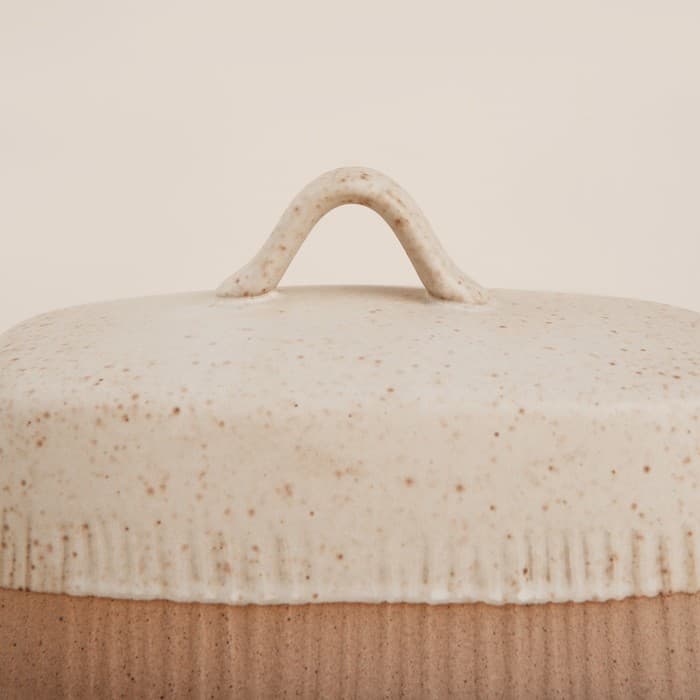 Маслёнка SL Home «Виенто», 18.5×13×10.5 см, керамика, бежевая