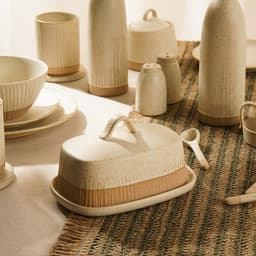 Маслёнка SL Home «Виенто», 18.5×13×10.5 см, керамика, бежевая