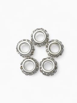 Шарм бусина «Шамбала», монпансье, для творчества, белые