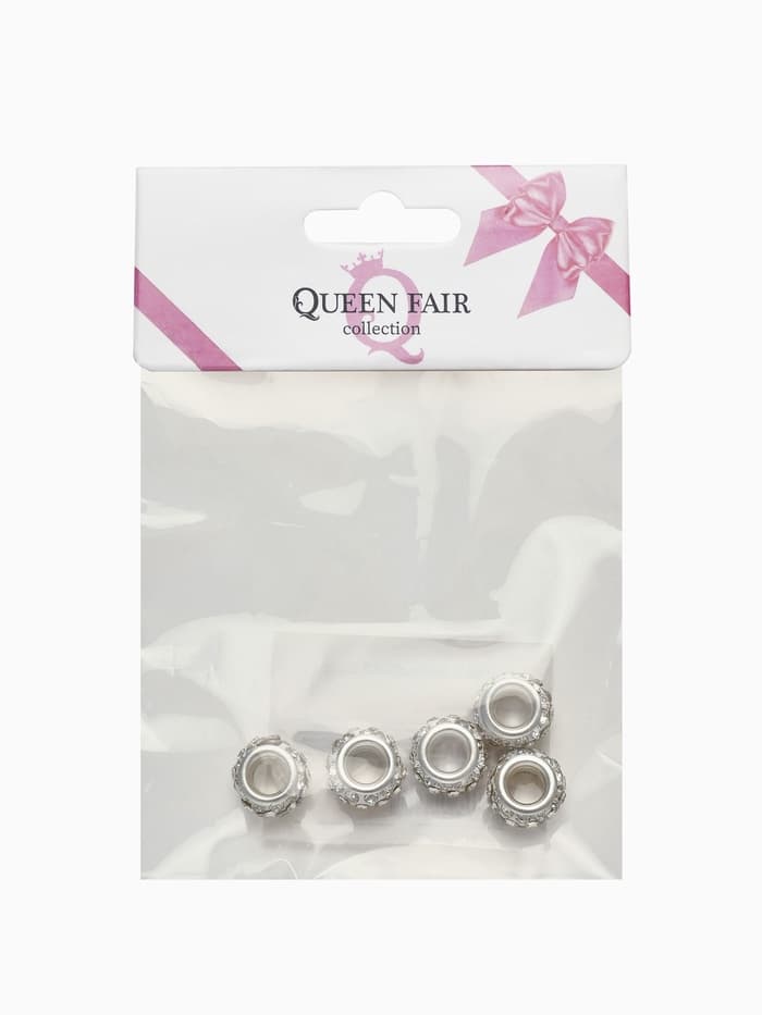 Шарм бусина «Шамбала», монпансье, для творчества, белые