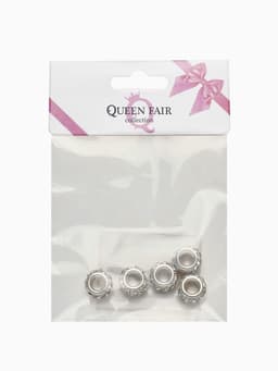 Шарм бусина «Шамбала», монпансье, для творчества, белые