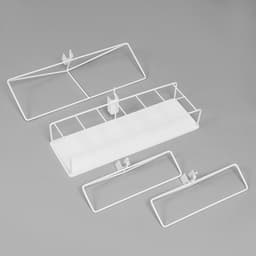 Стойка универсальная «Для зонтов» 10 корзин, металл, 82.5×40×160 см, белый