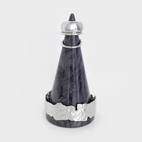 Подставка для украшений Magistro Aleo, 5×12 см, мрамор, серая