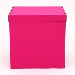 Коробка для воздушных шаров, Розовая 60×60×60 см