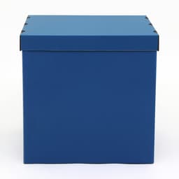 Коробка для воздушных шаров, Синяя 60×60×60 см