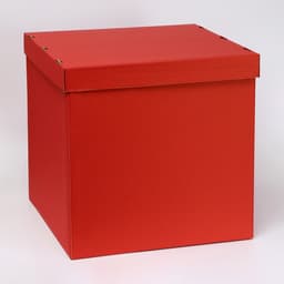 Коробка для воздушных шаров, Красная, 60×60×60 см