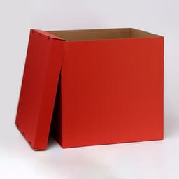 Коробка для воздушных шаров, Красная, 60×60×60 см