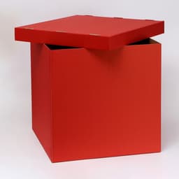 Коробка для воздушных шаров, Красная, 60×60×60 см