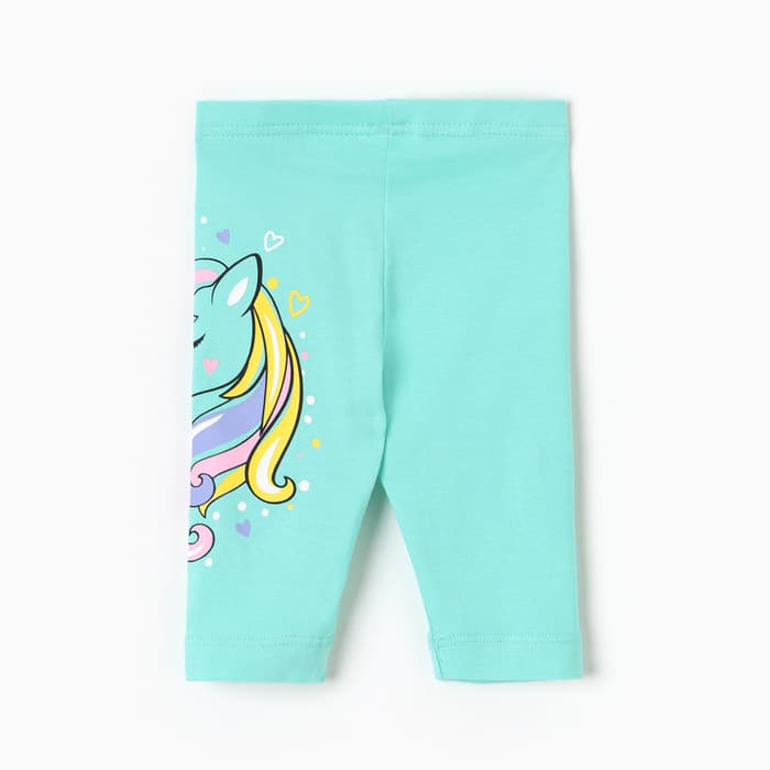 Бриджи для девочки, цвет ментол, рост 74 см