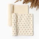 Пелёнки муслиновые «Крошка Я», 130×110 см, набор 2 шт., муслин, хлопок 100%, бежевые