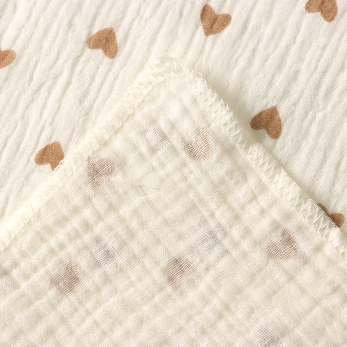 Пелёнки муслиновые «Крошка Я», 130×110 см, набор 2 шт., муслин, хлопок 100%, бежевые