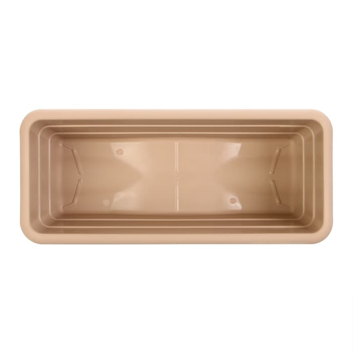 Ящик балконный для цветов, 6 л, 40×17×13.5 см, пластиковый, цвет капучино