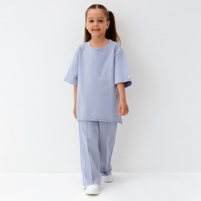 Брюки детские KAFTAN, размер 32 (110 - 116 см), серые