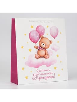 Пакет ламинированный «Принцессе», M 25.5 х 30 х 9 см