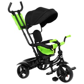 Велосипед детский трёхколёсный COSMORIDE MX-03GN, с родительской ручкой, диаметр колёс 8" и 10", зелёный, чёрный