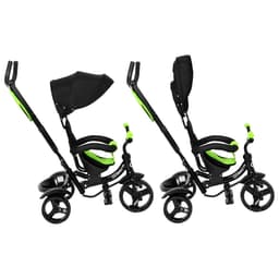 Велосипед детский трёхколёсный COSMORIDE MX-03GN, с родительской ручкой, диаметр колёс 8" и 10", зелёный, чёрный