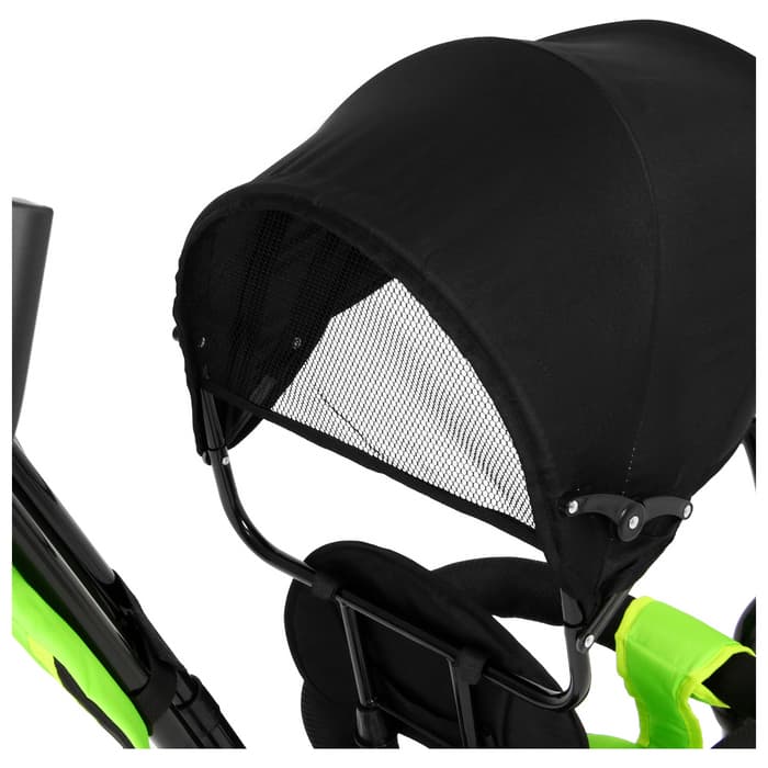Велосипед детский трёхколёсный COSMORIDE MX-03GN, с родительской ручкой, диаметр колёс 8" и 10", зелёный, чёрный