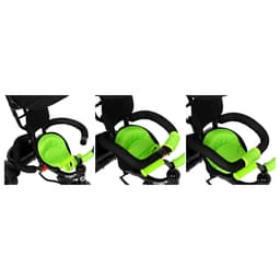 Велосипед детский трёхколёсный COSMORIDE MX-03GN, с родительской ручкой, диаметр колёс 8" и 10", зелёный, чёрный