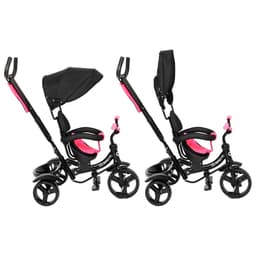 Велосипед детский трёхколёсный COSMORIDE MX-03PK, с родительской ручкой, диаметр колёс 8" и 10", розовый, чёрный