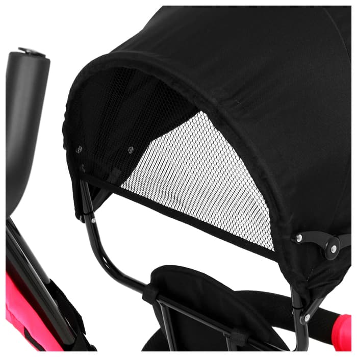 Велосипед детский трёхколёсный COSMORIDE MX-03PK, с родительской ручкой, диаметр колёс 8" и 10", розовый, чёрный