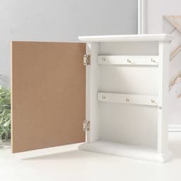 Ключница настенная «Сакура и самурай», дерево, 6 крючков, 26.5×20.8×6.3 см